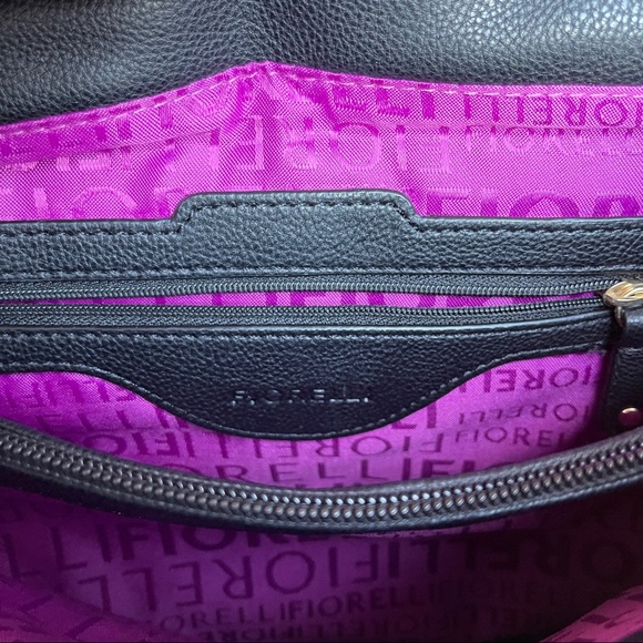 Fiorelli Handbag Black Faux Fur Satchel - Picture 9 of 11